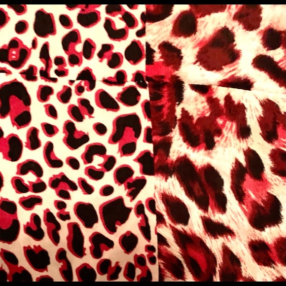 Leopard print wrap blouse (2X) - Picture 3 of 8